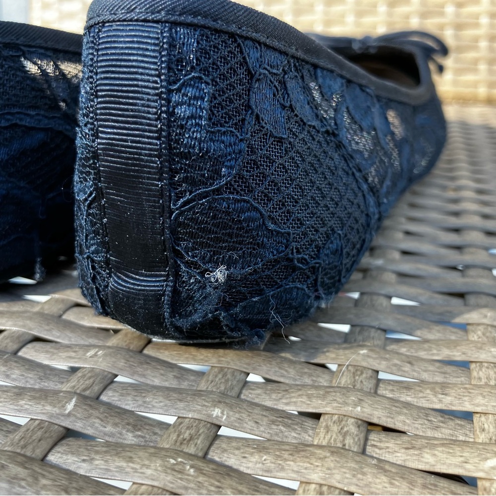 Mossimo Supply Co. Women's Black Lace Flats - Picture 8 of 9
